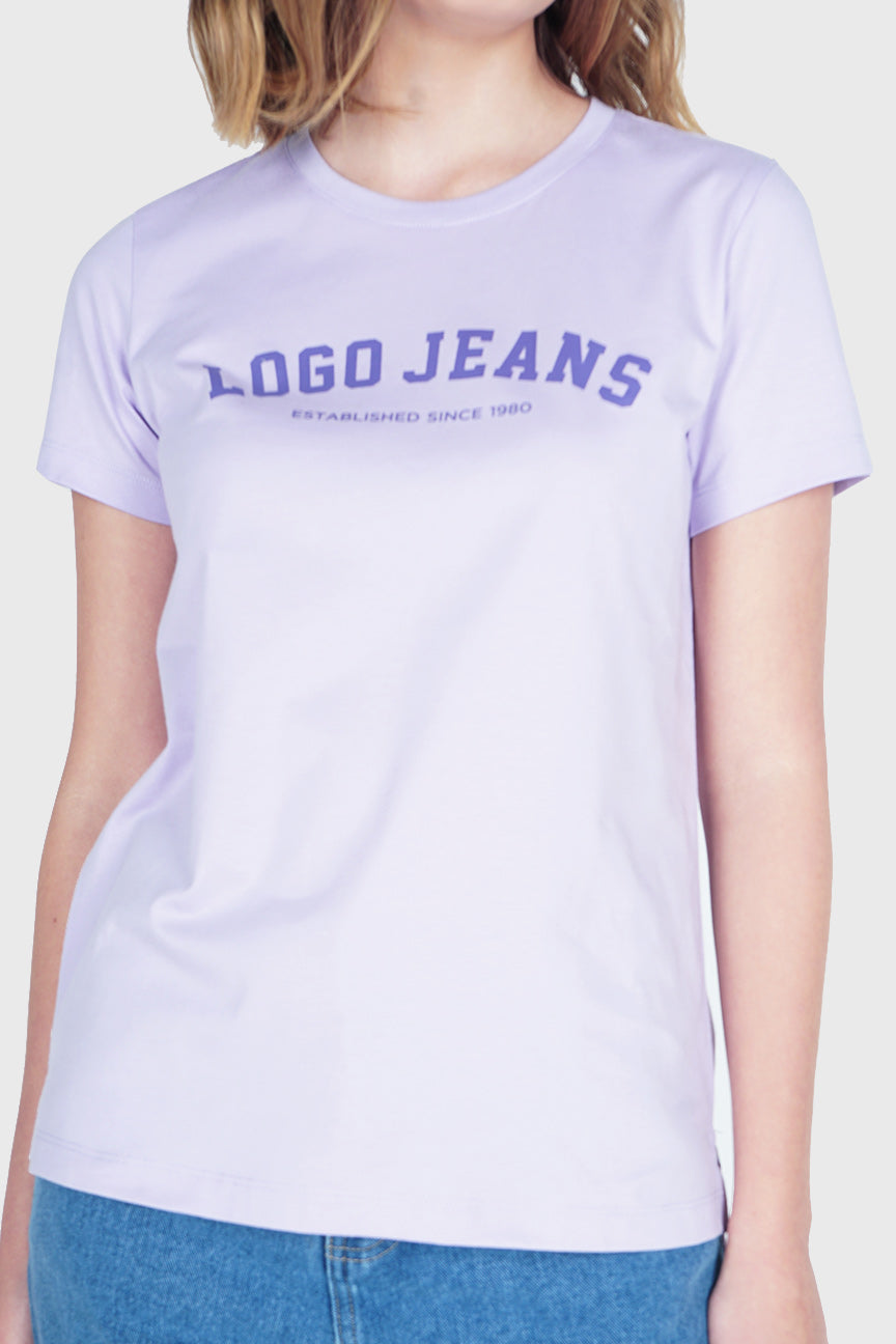 T-Shirt Lengan Pendek Eloise Lilac