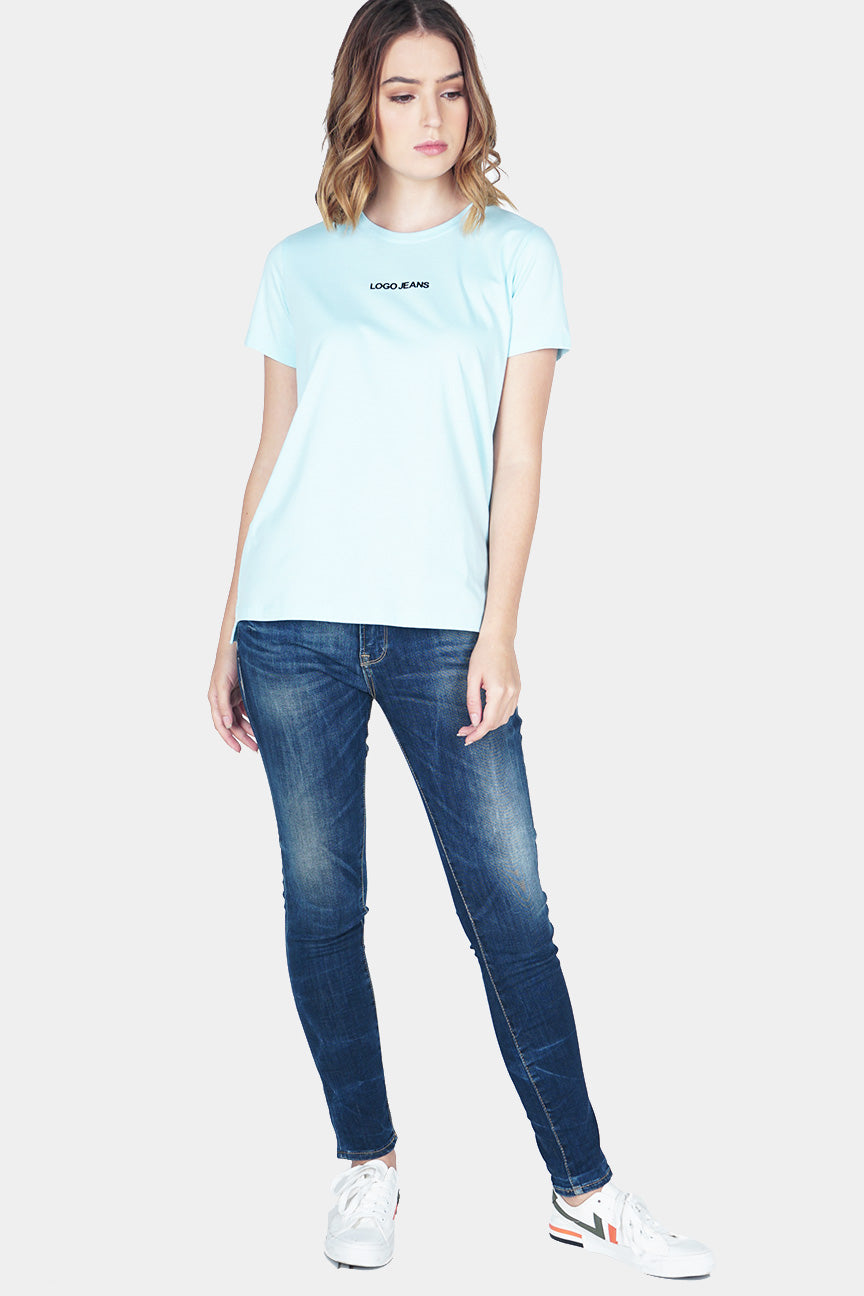 T-Shirt Lengan Pendek Fidelya Light Blue