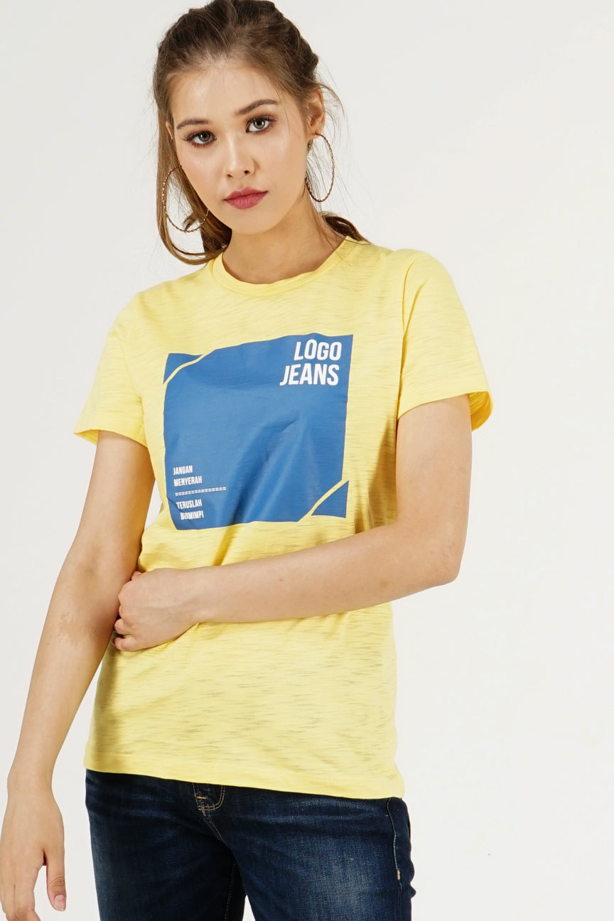 T-Shirt Lengan Pendek Nala Yellow