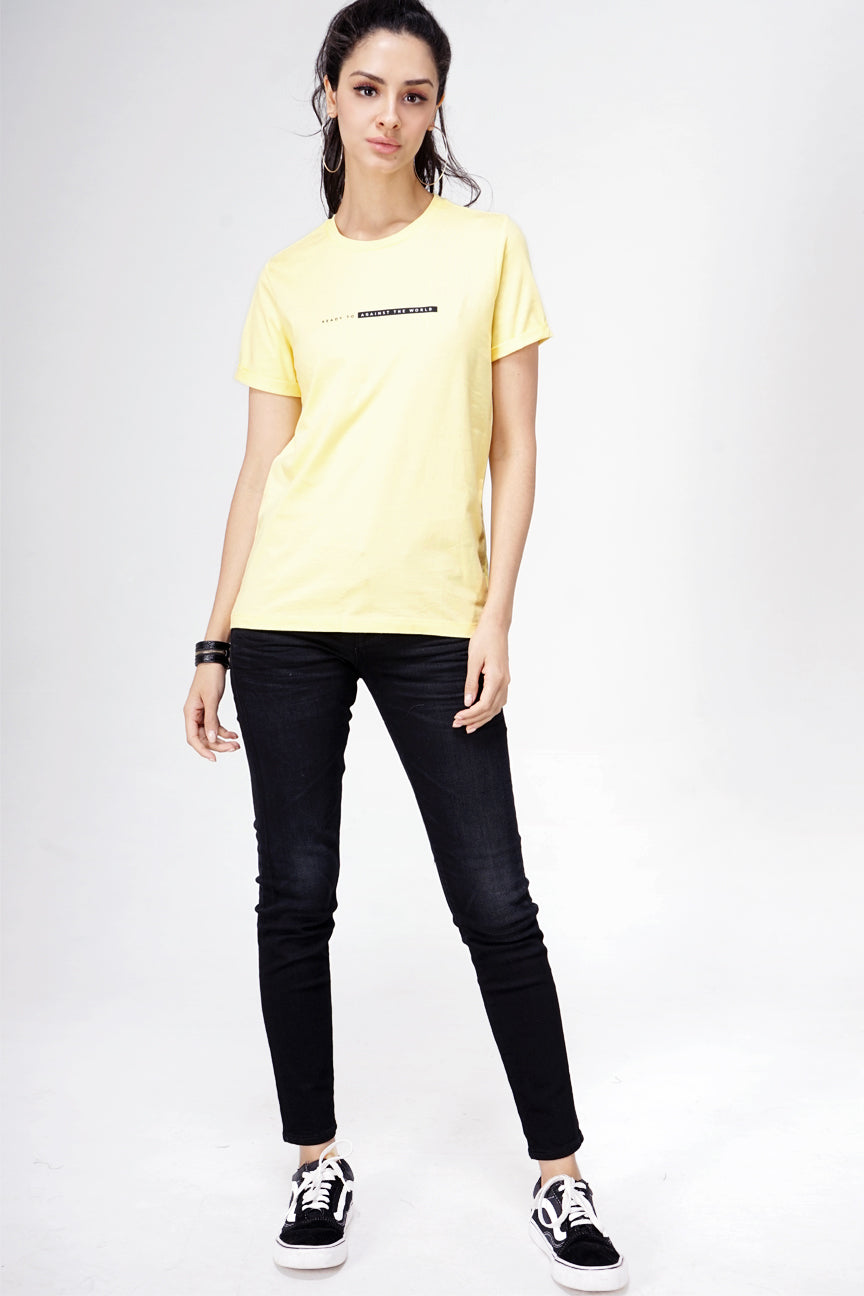 T-Shirt Lengan Pendek Ryth Yellow