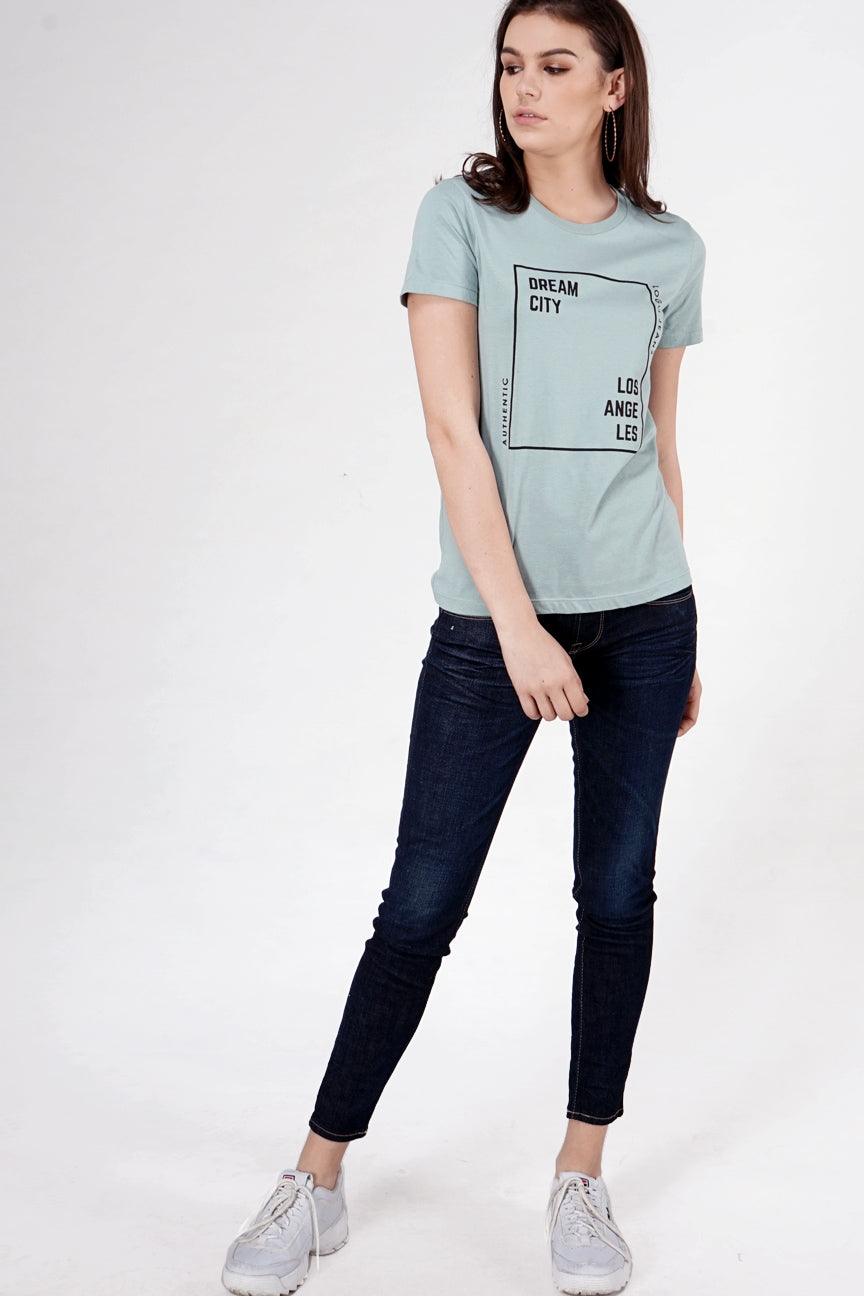 T-Shirt Lengan Pendek Bond Light Green