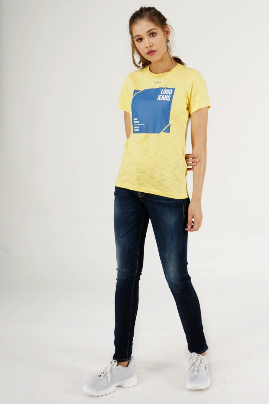 T-Shirt Lengan Pendek Nala Yellow