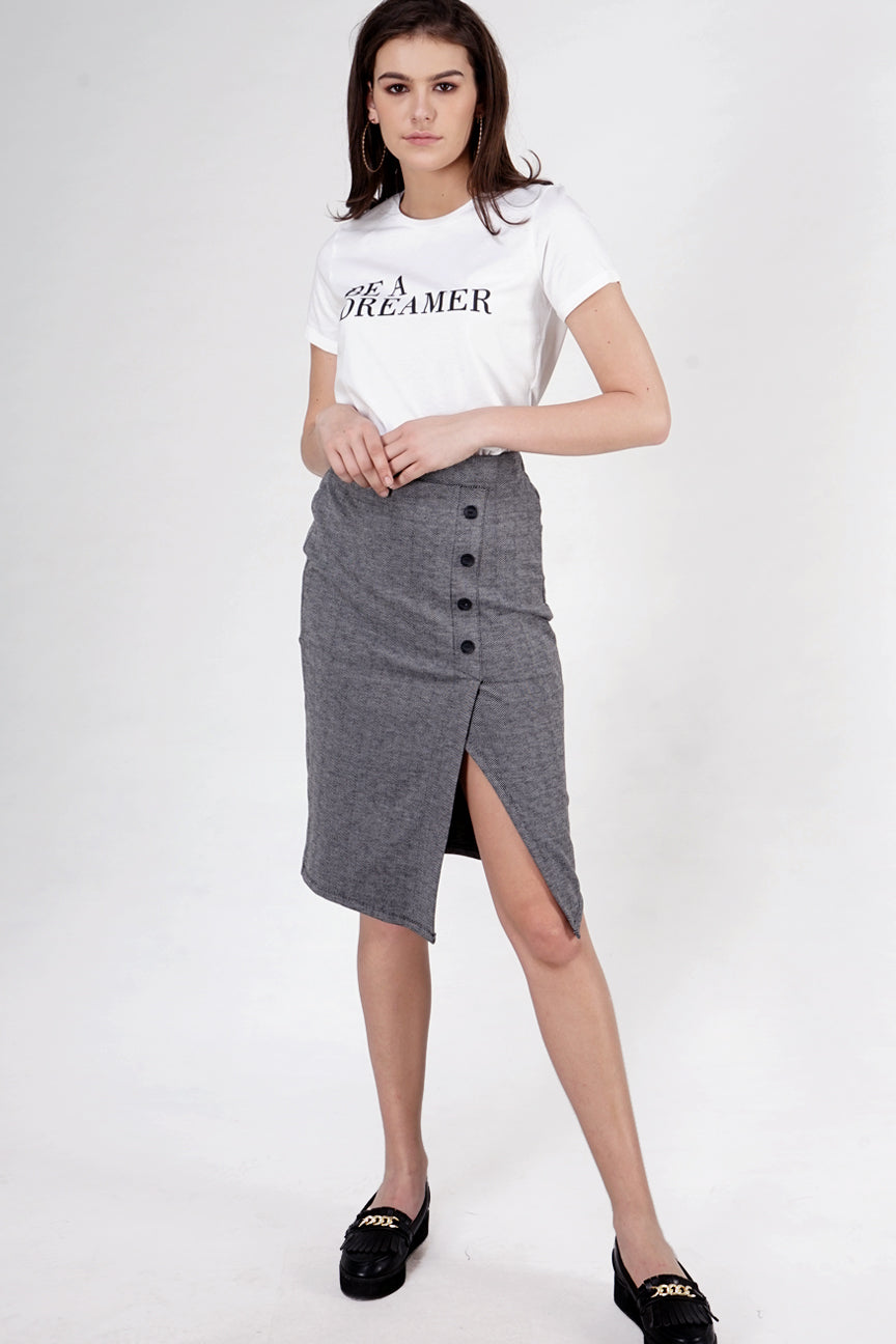 T-Shirt Lengan Pendek Niss Offwhite