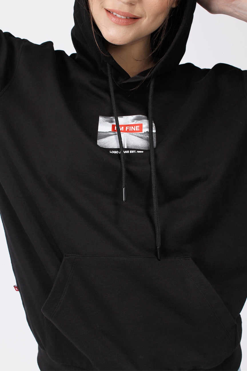 Sweater Hoodie Heera Black
