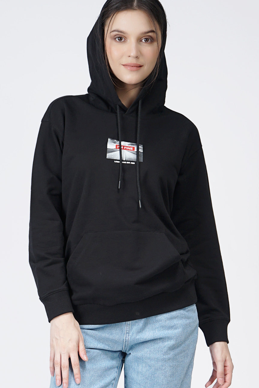 Sweater Hoodie Heera Black