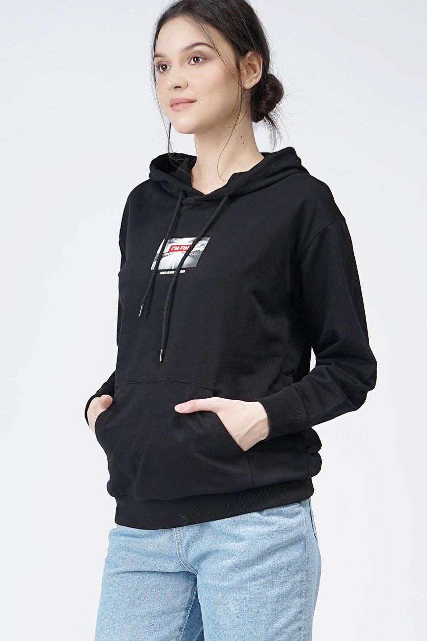 Sweater Hoodie Heera Black