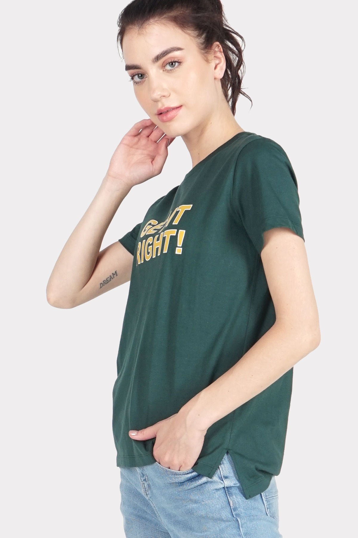 T-Shirt Lengan Pendek Kalila Green