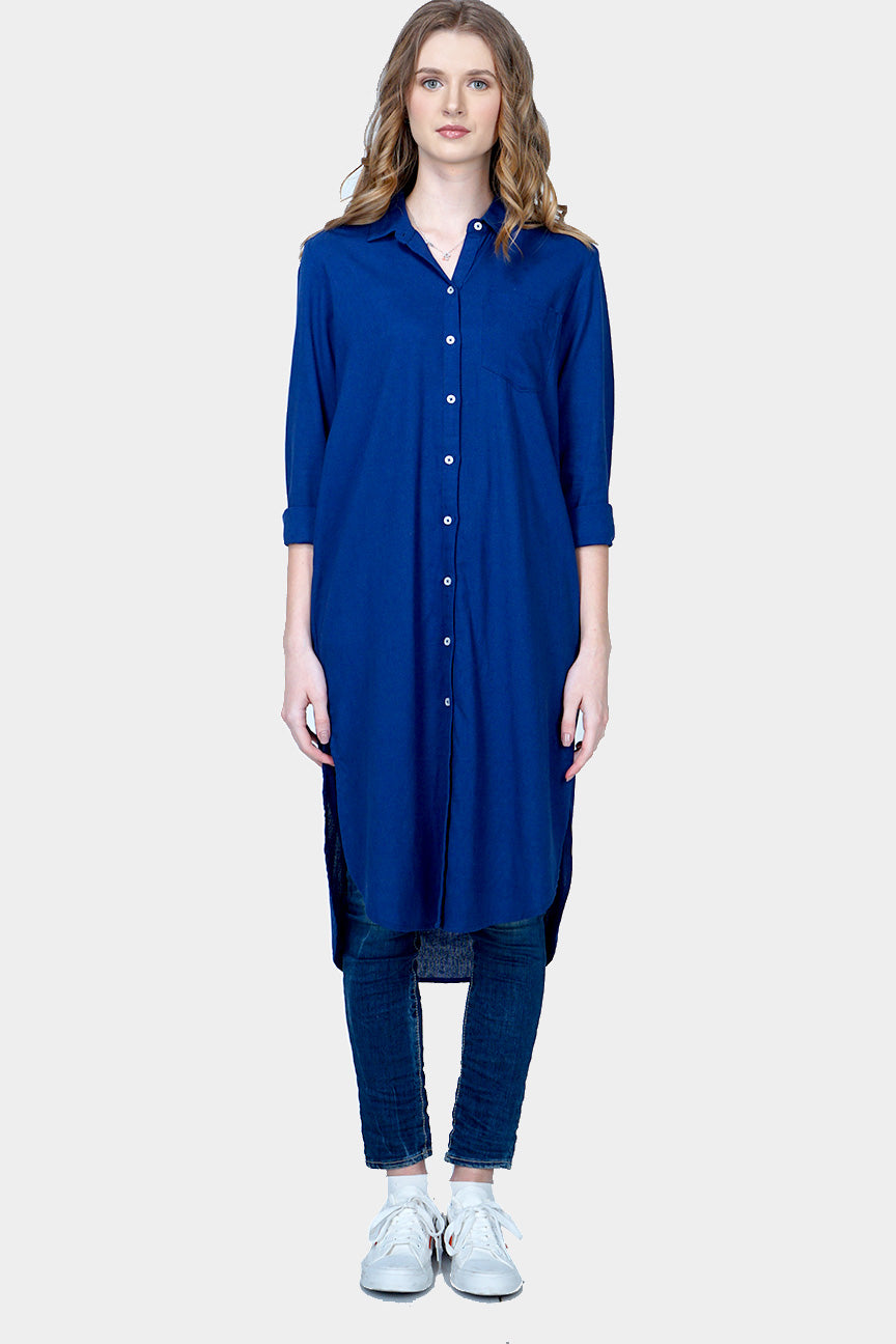 Dress Lengan Panjang Kayana Navy