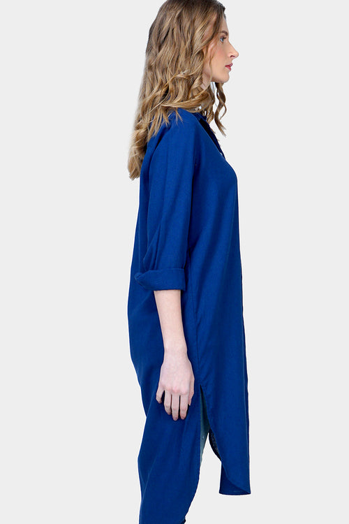 Dress Lengan Panjang Kayana Navy