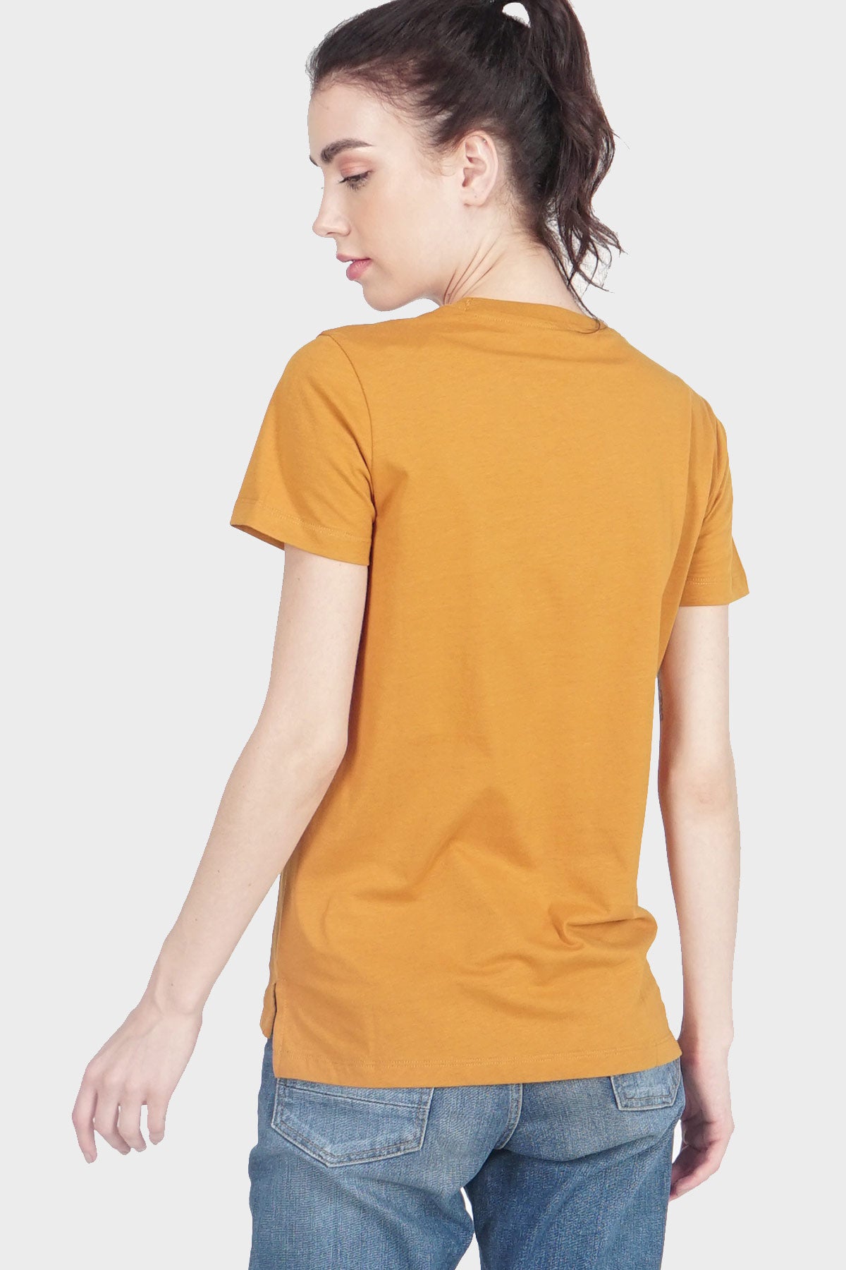 T-Shirt Lengan Pendek Keix Dark Mustard