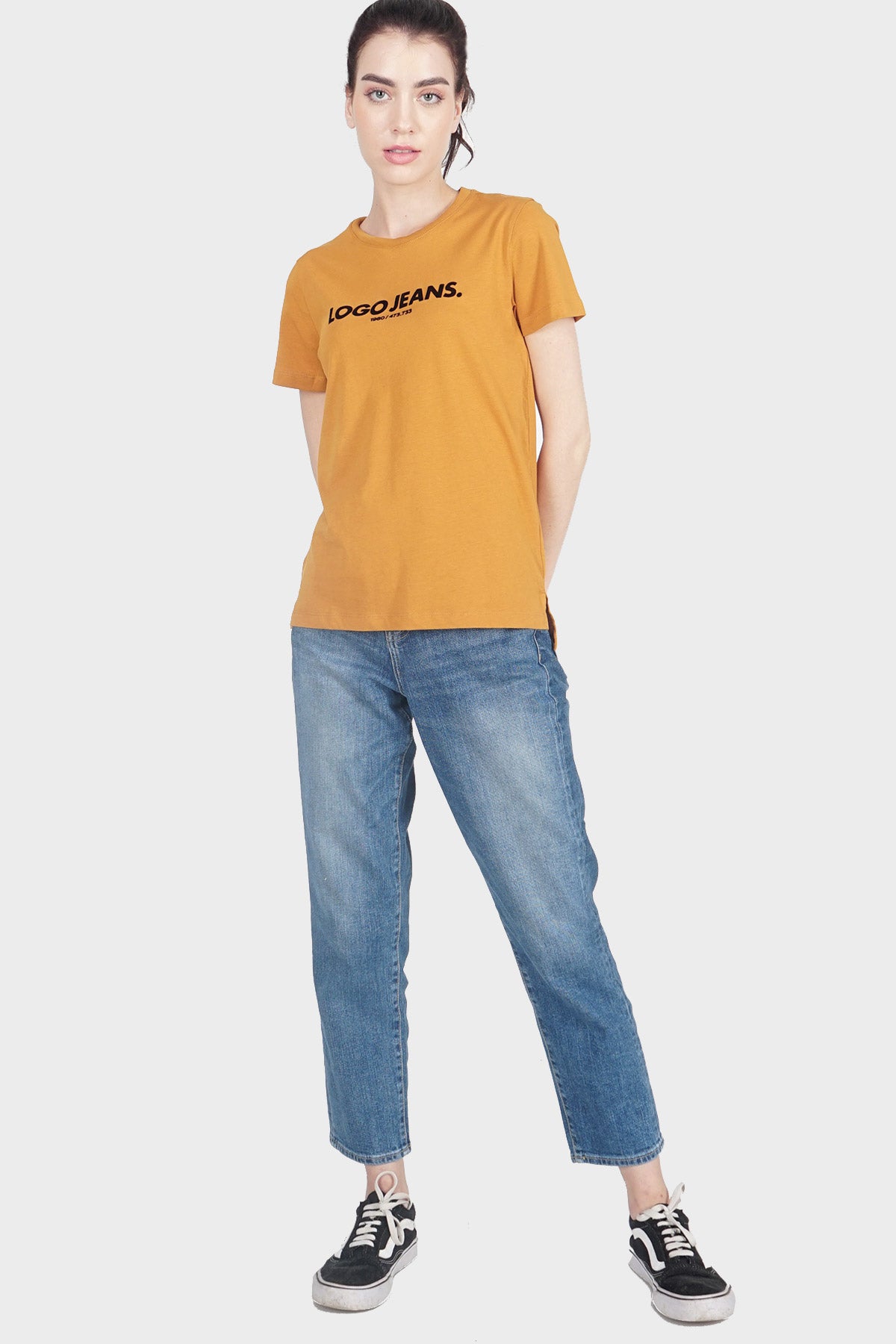 T-Shirt Lengan Pendek Keix Dark Mustard