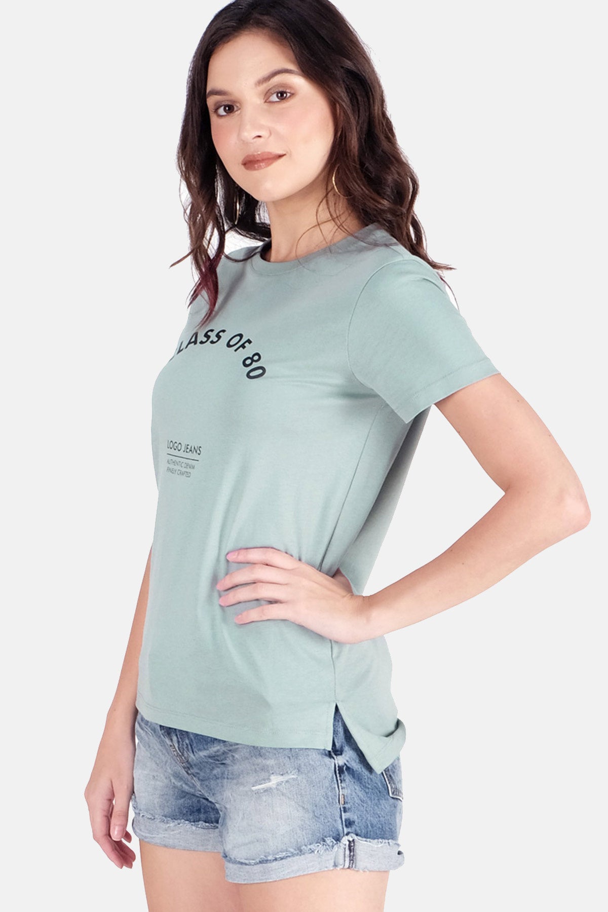 T-Shirt Lengan Pendek Khione Light Green