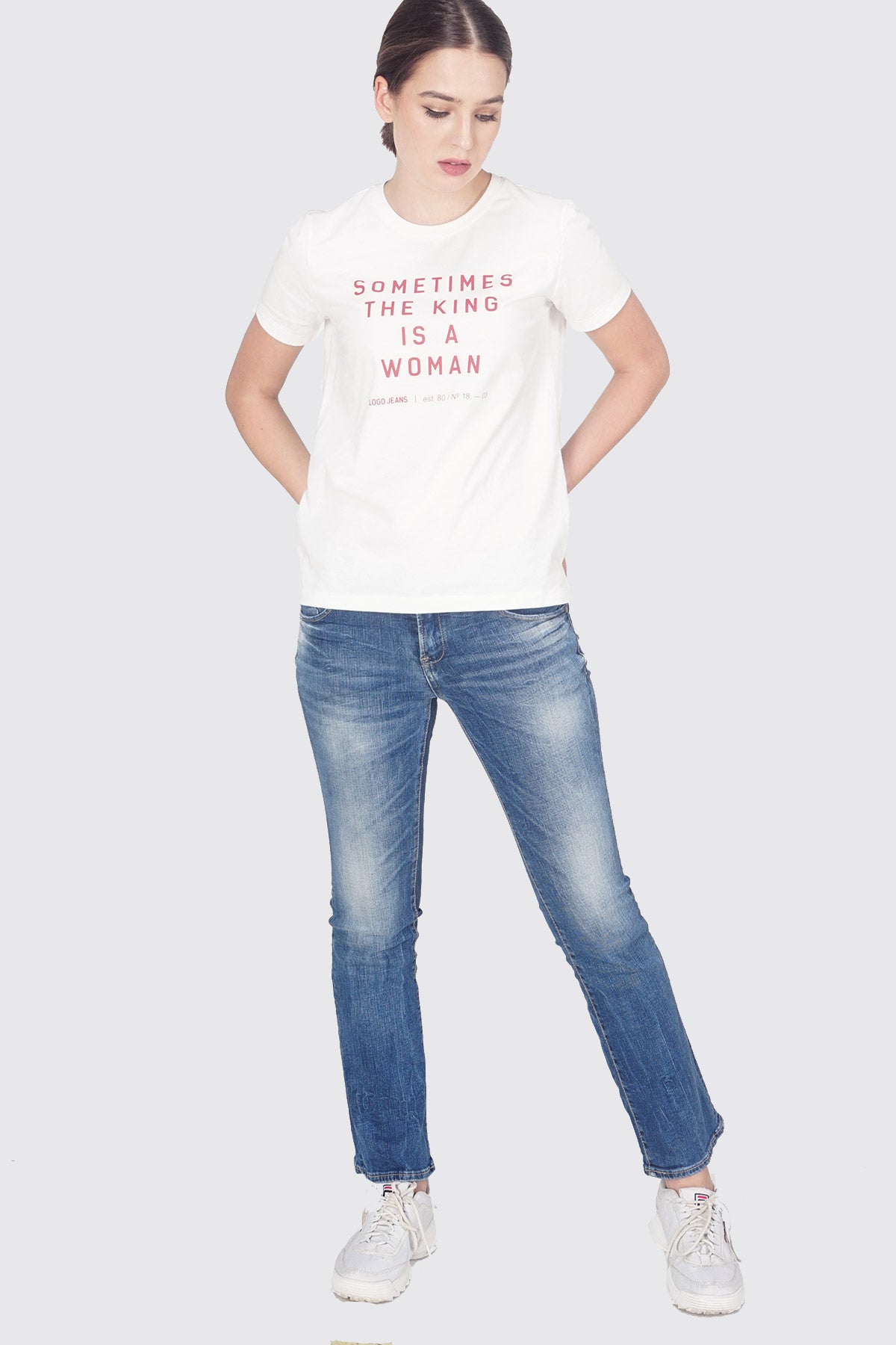 T-Shirt Lengan Pendek Leex Offwhite