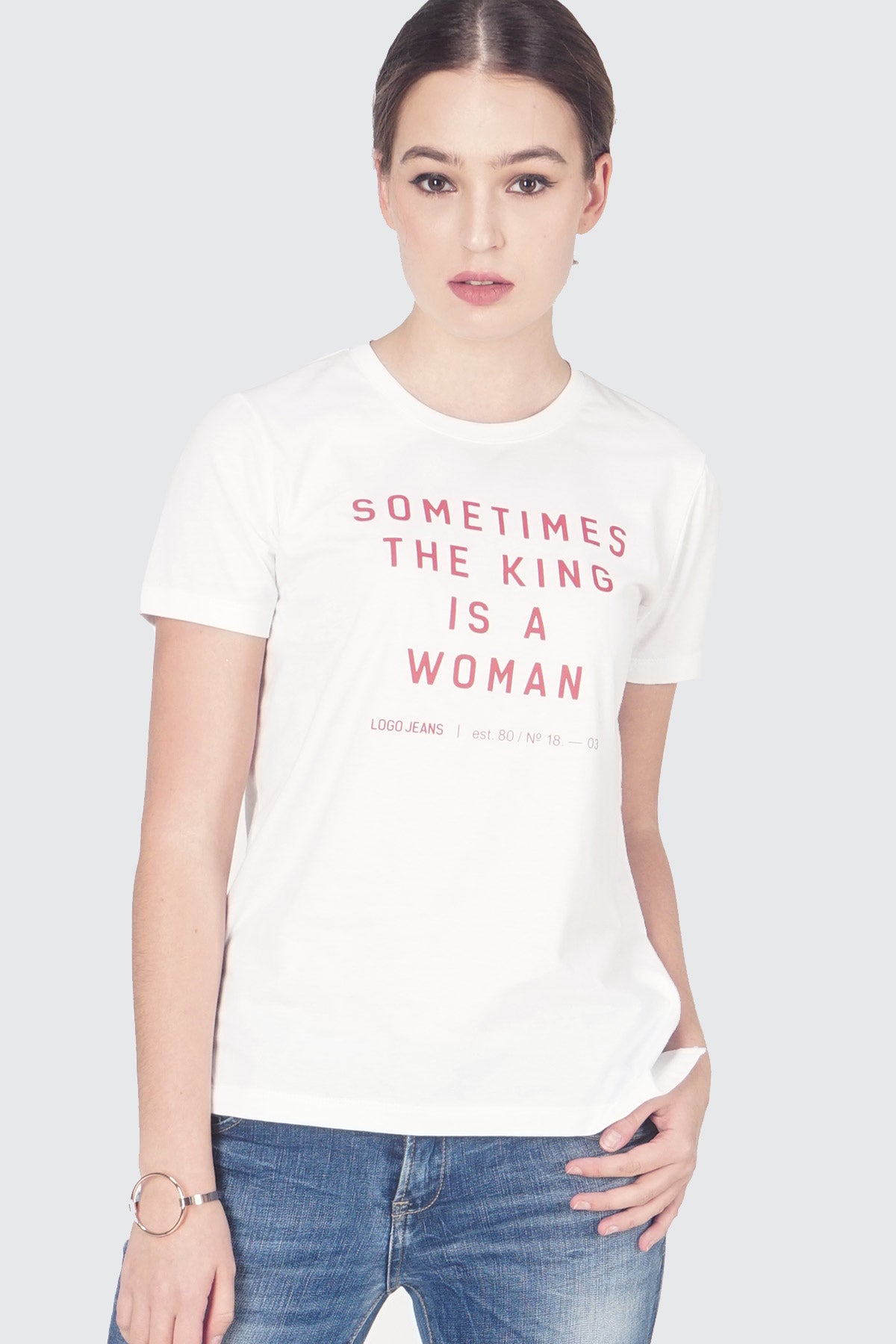 T-Shirt Lengan Pendek Leex Offwhite