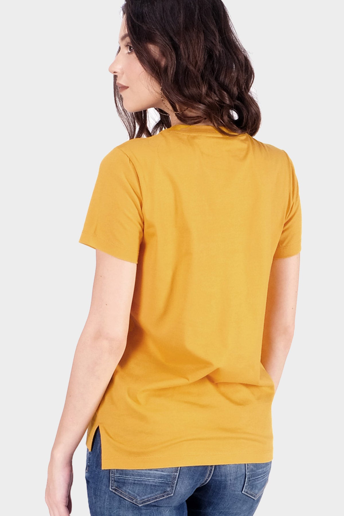 T-Shirt Lengan Pendek Lyca Mustard