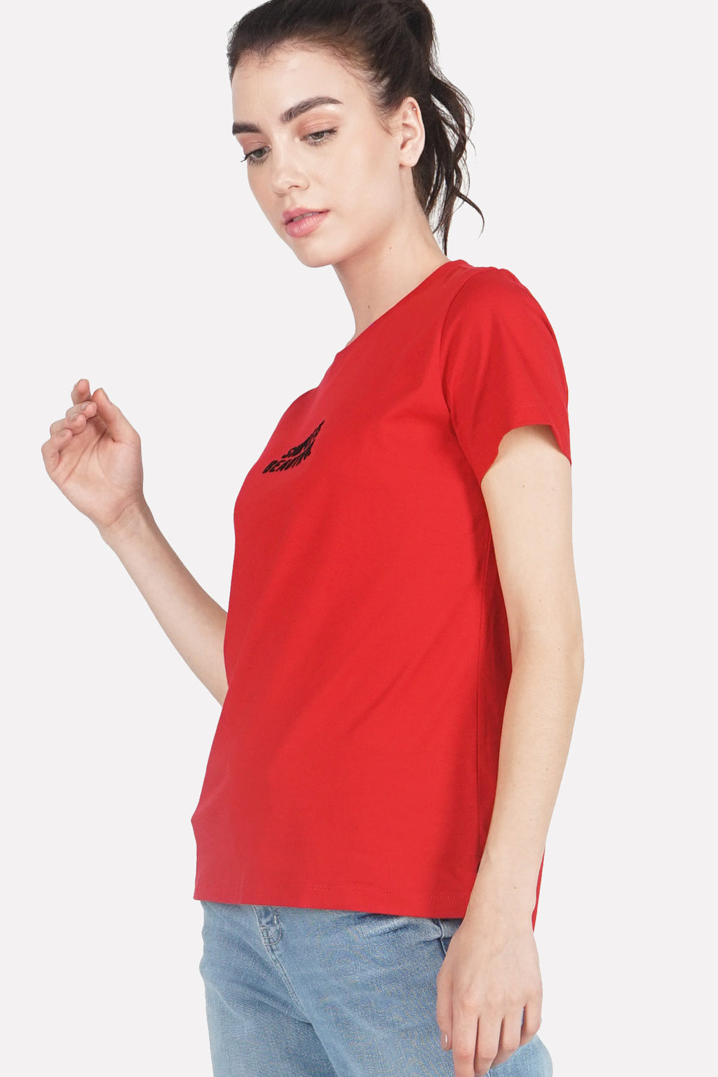 T-Shirt Lengan Pendek Nesya Red