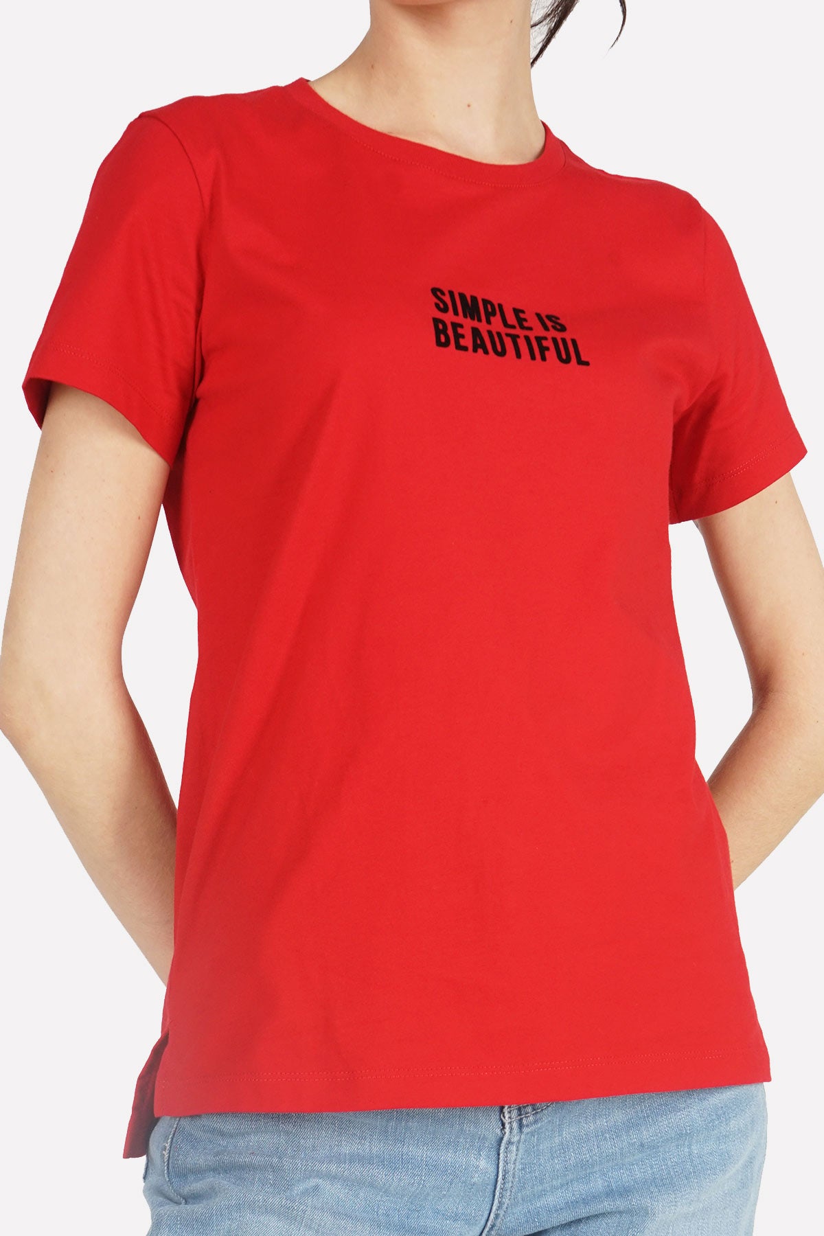 T-Shirt Lengan Pendek Nesya Red
