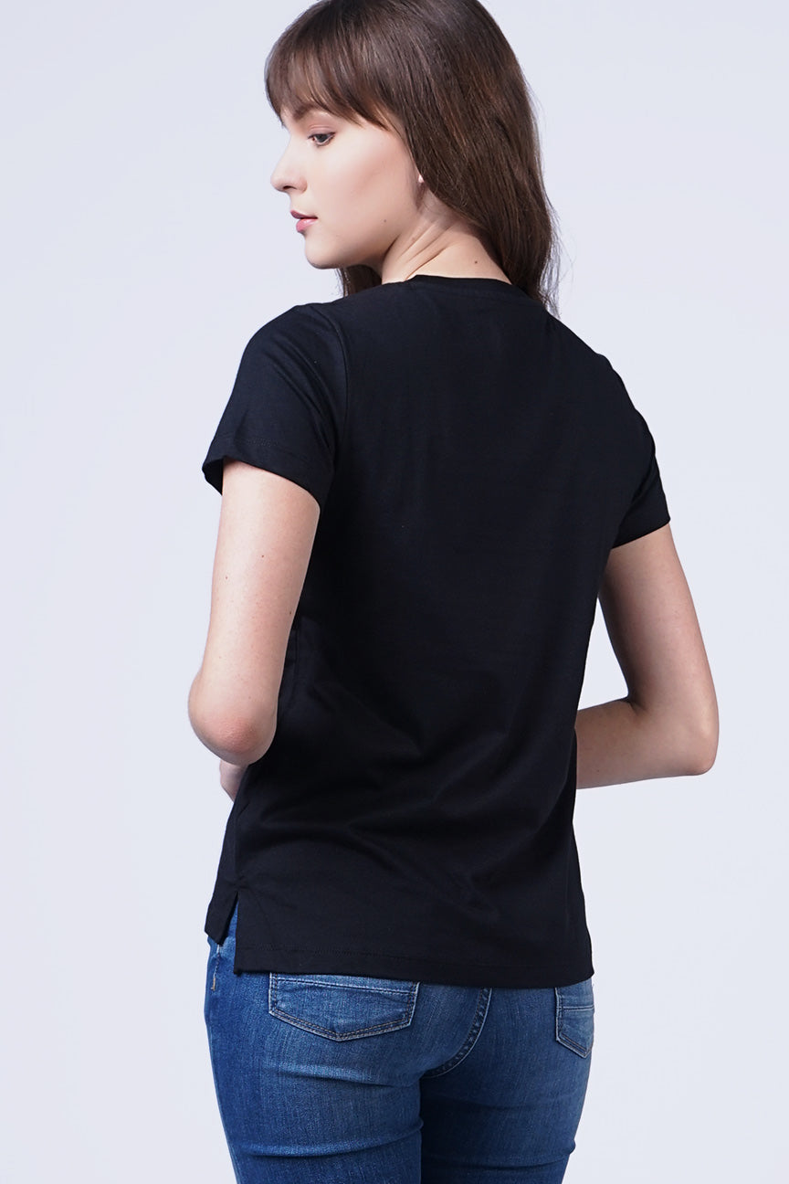 T-Shirt Lengan Pendek Niella Black
