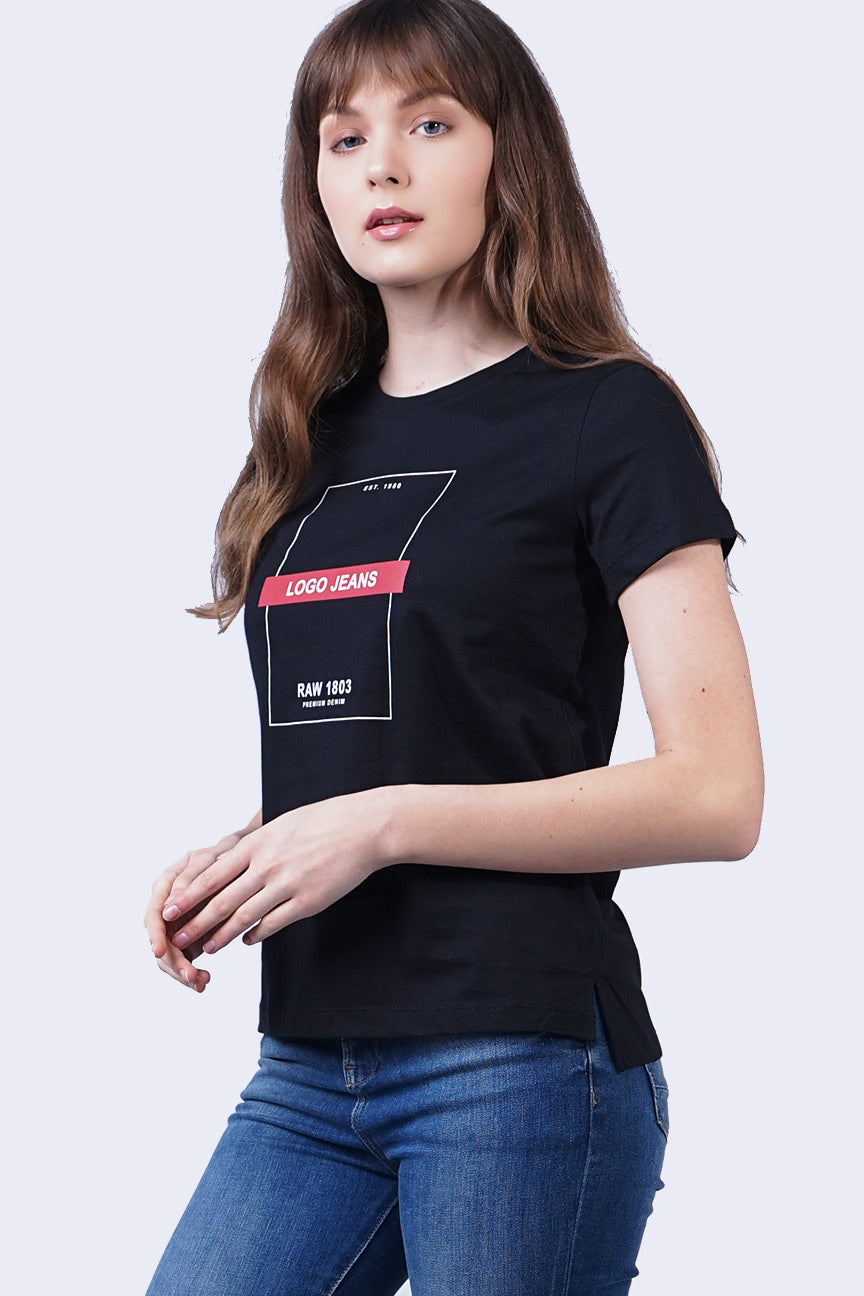 T-Shirt Lengan Pendek Niella Black