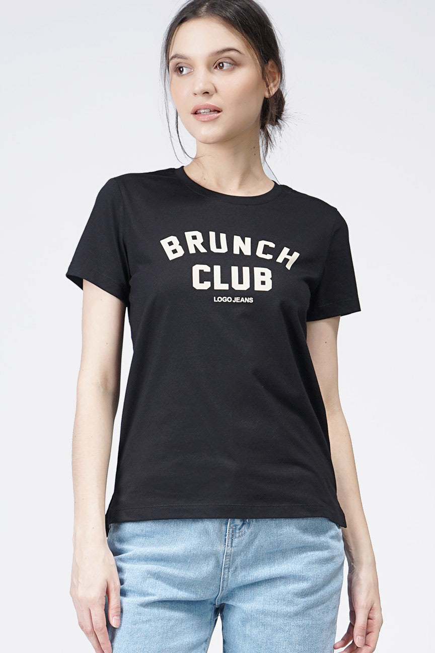 T-Shirt Lengan Pendek Ocha Black