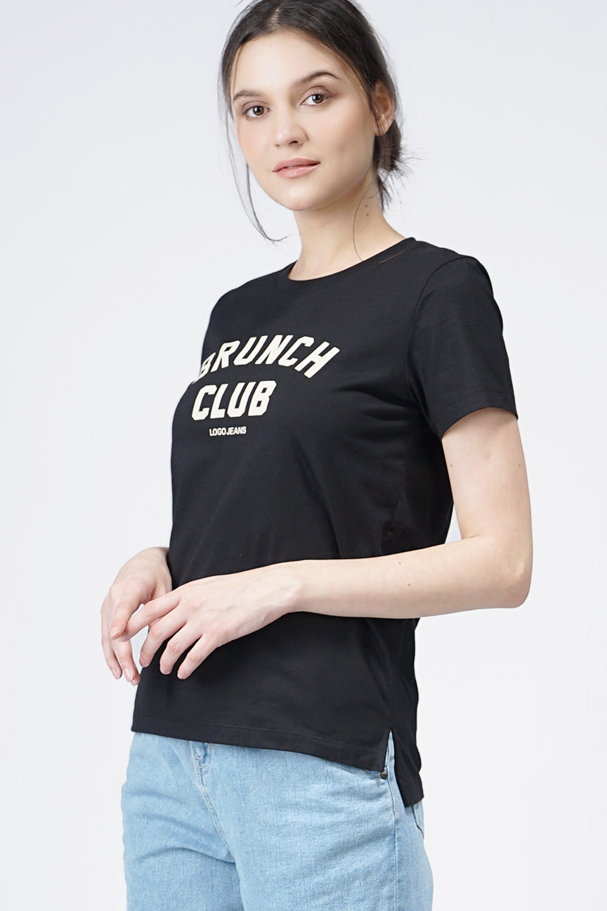 T-Shirt Lengan Pendek Ocha Black
