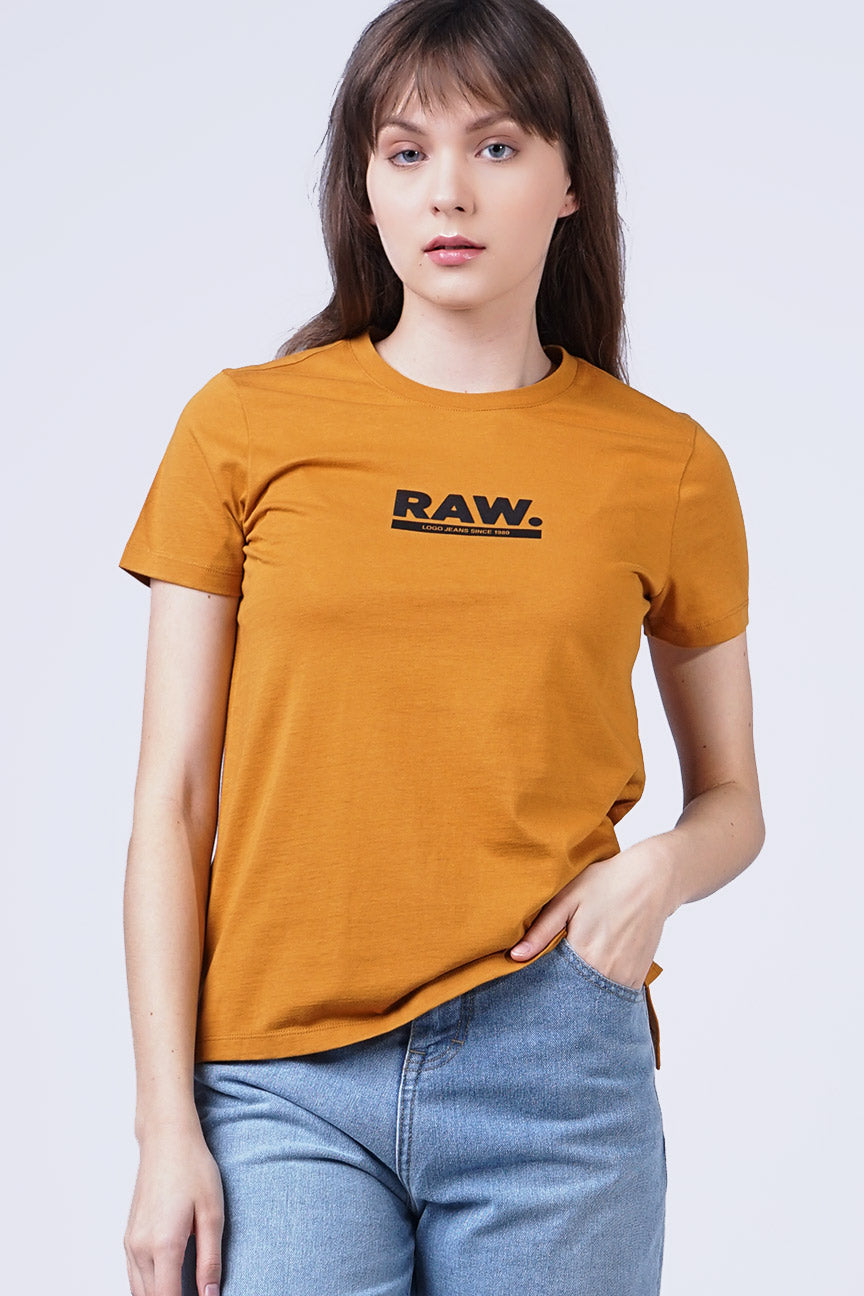 T-Shirt Lengan Pendek Olivia Dark Mustard