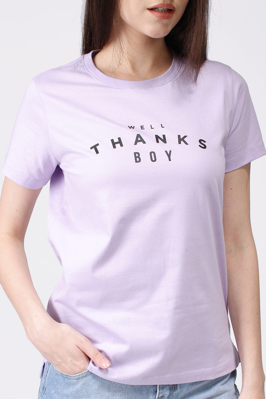 T-Shirt Lengan Pendek Onella Lilac