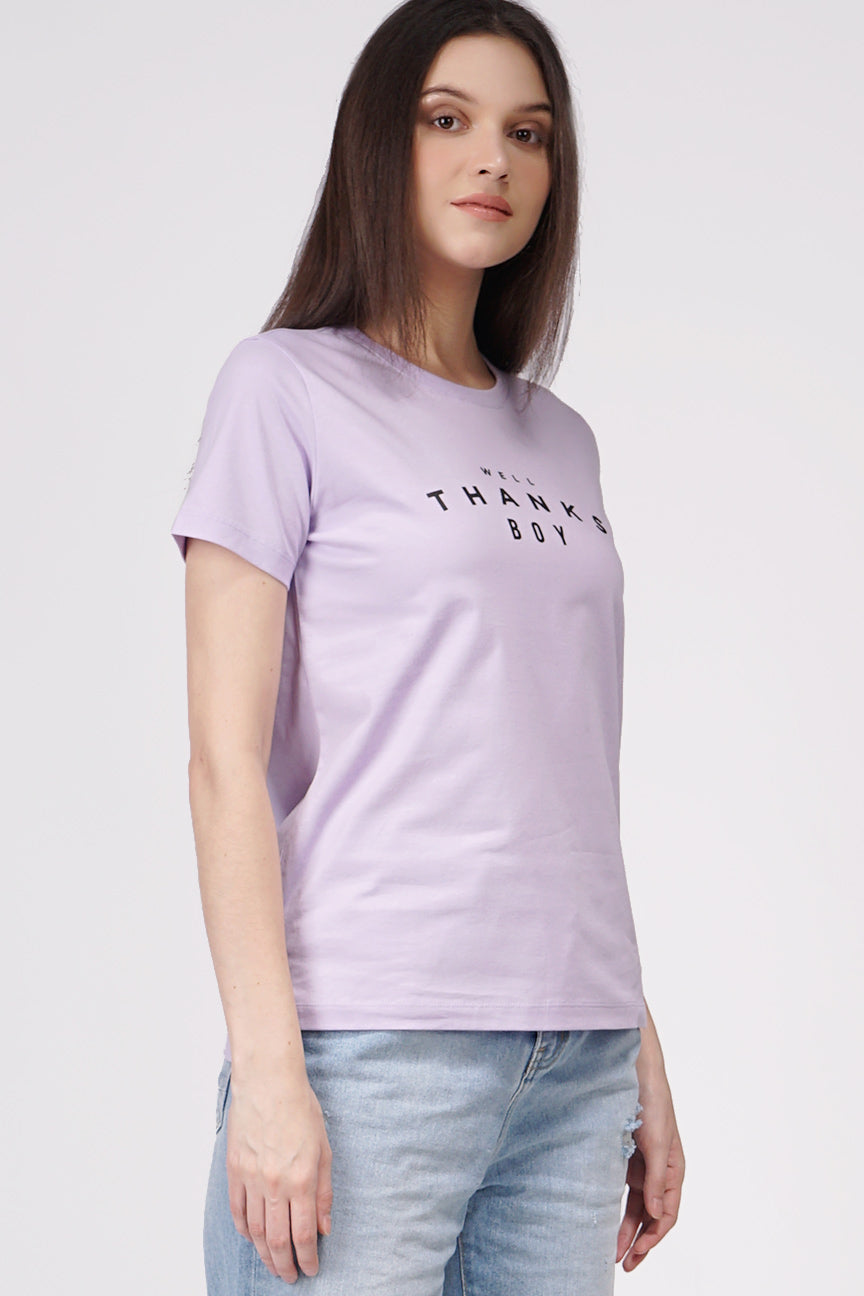 T-Shirt Lengan Pendek Onella Lilac