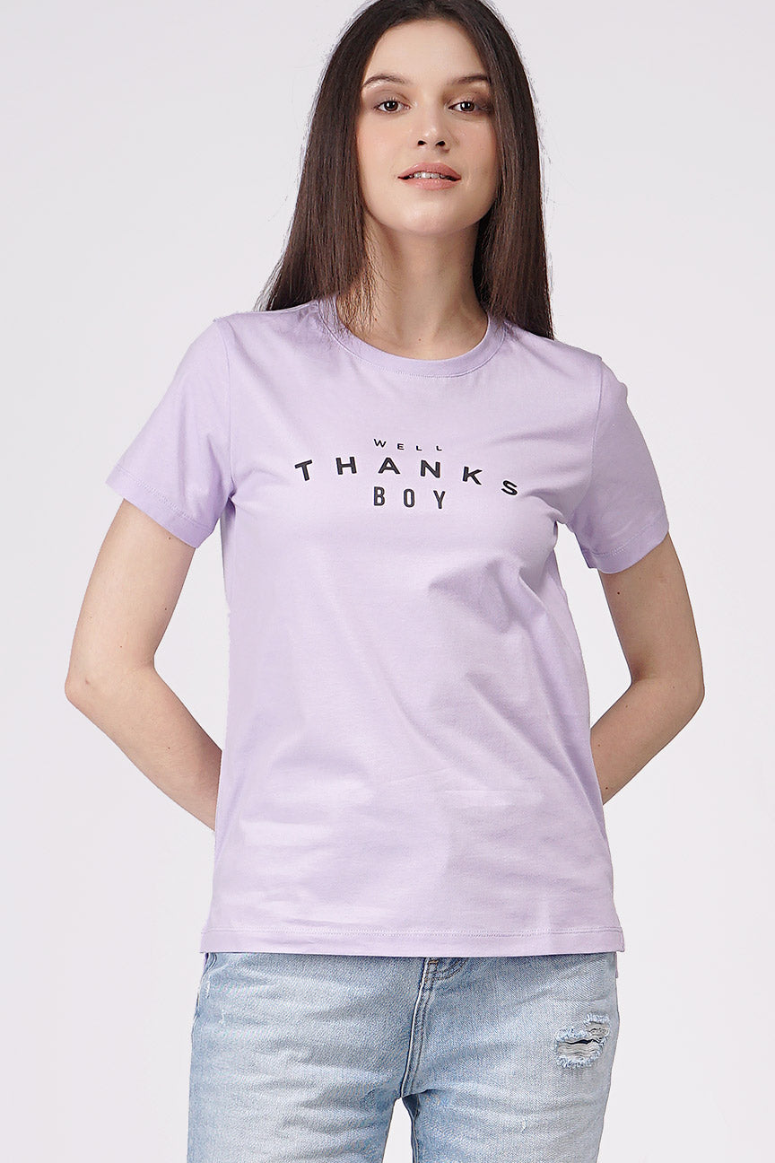 T-Shirt Lengan Pendek Onella Lilac