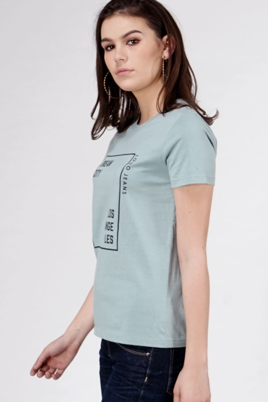 T-Shirt Lengan Pendek Bond Light Green