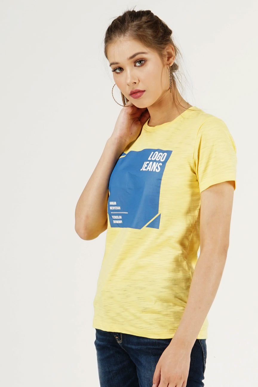 T-Shirt Lengan Pendek Nala Yellow