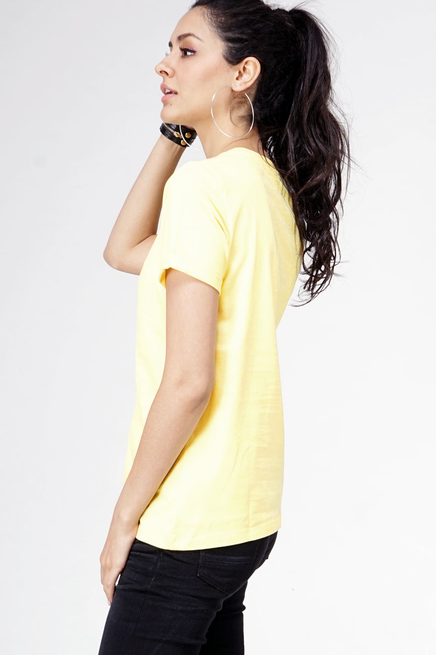 T-Shirt Lengan Pendek Ryth Yellow