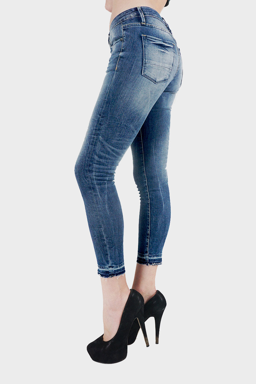 Jeans Skinny C5 Series Medium Blue Mid Waist