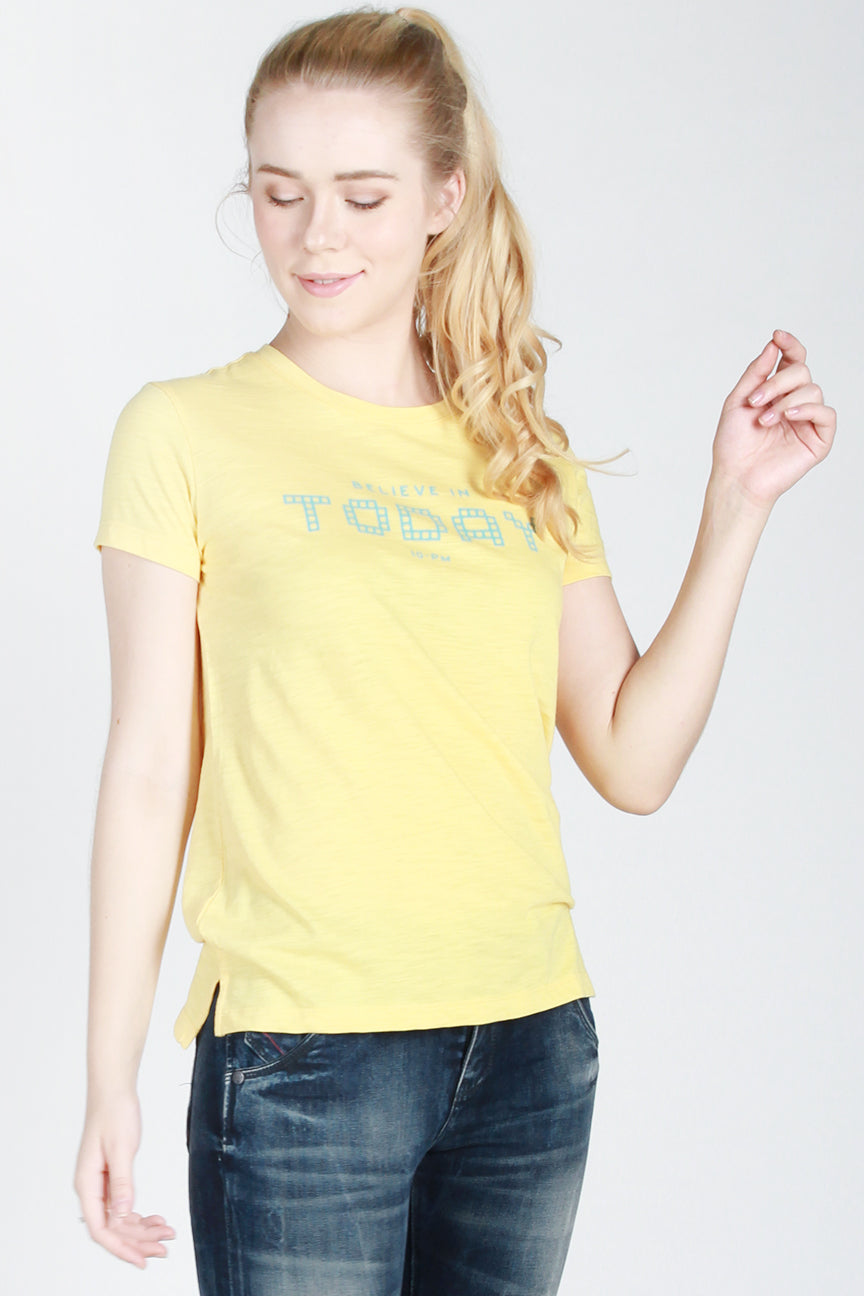 T-Shirt Lengan Pendek Today Yellow