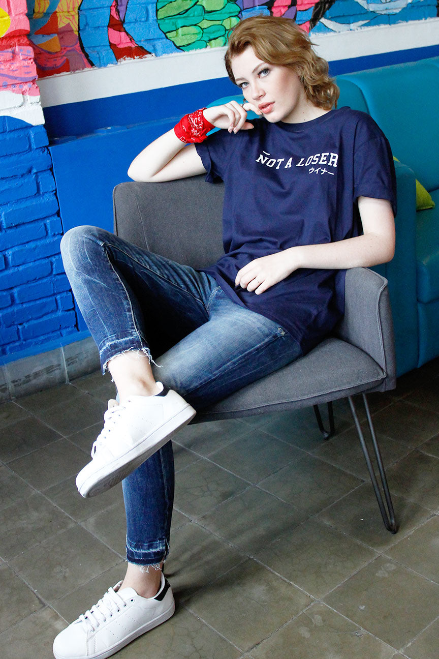 T-Shirt Lengan Pendek United Navy