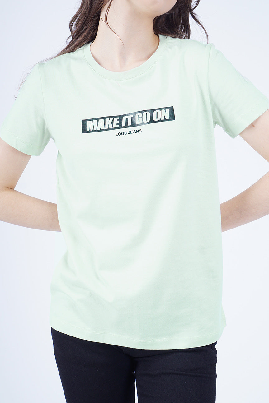 T-Shirt Lengan Pendek Wonnie Sage
