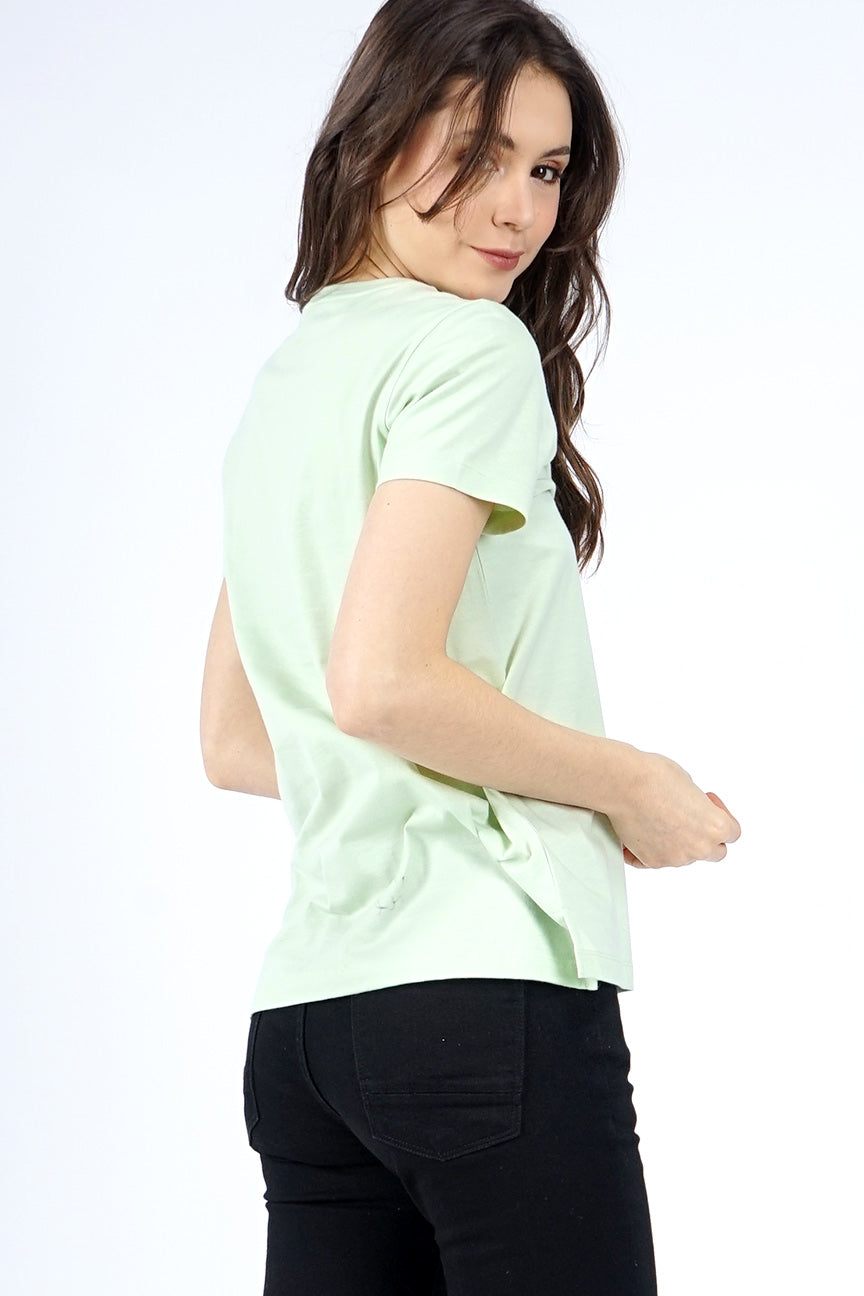 T-Shirt Lengan Pendek Wonnie Sage