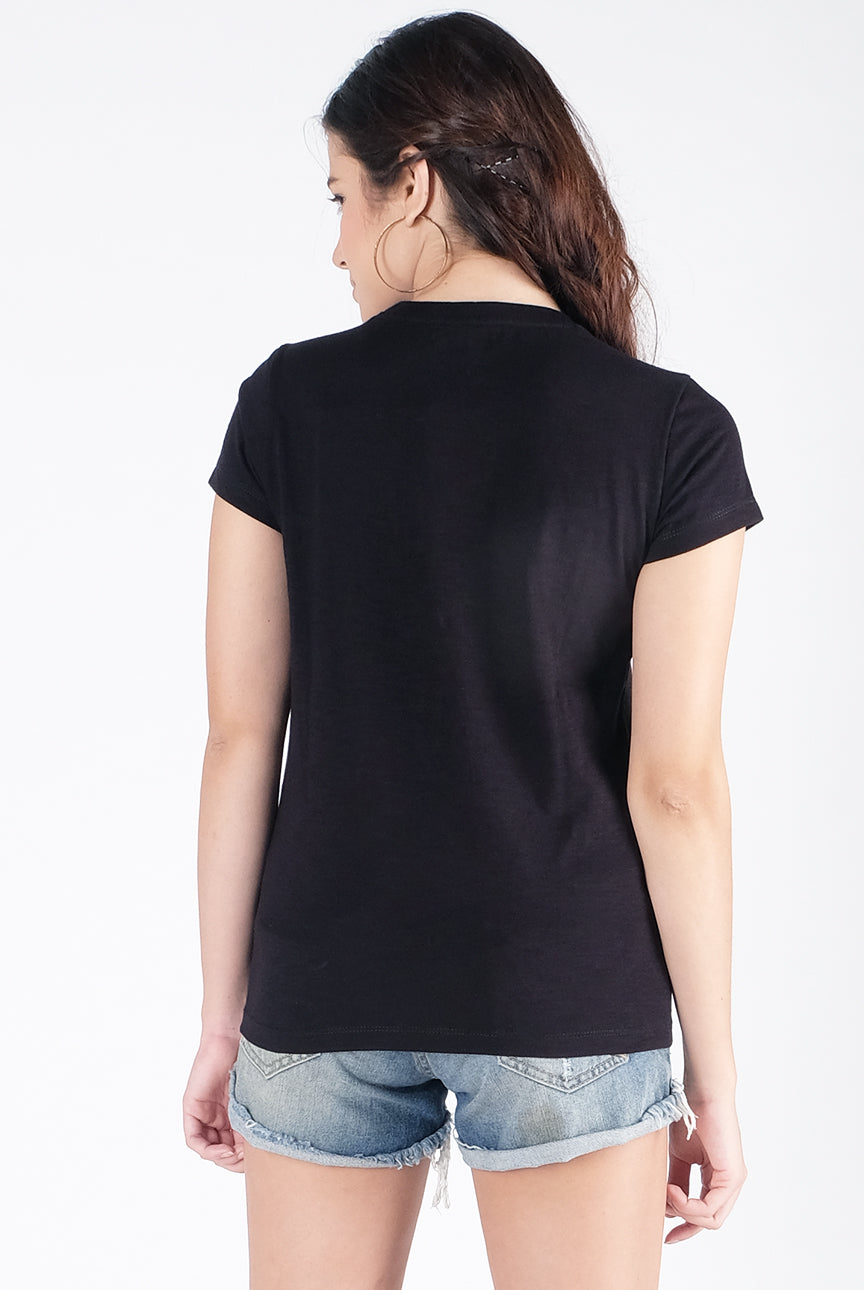 T-Shirt Lengan Pendek Move Black