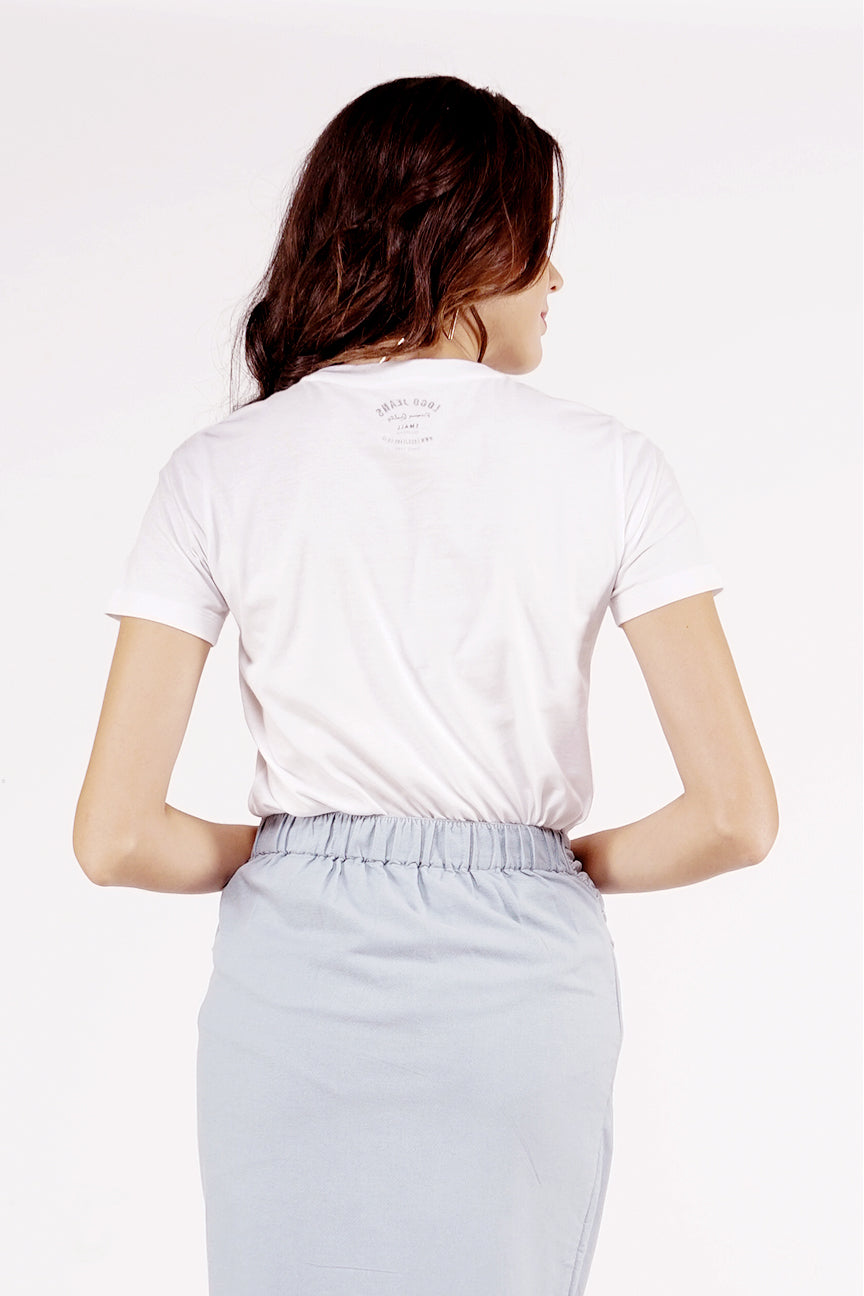 T-Shirt Lengan Pendek Addict Offwhite