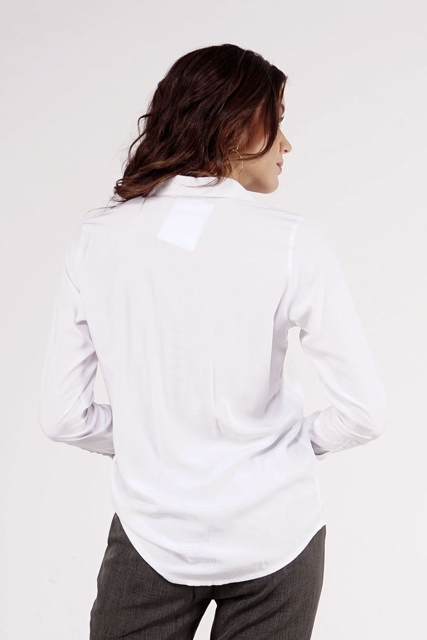 Kemeja Lengan Panjang Whitney White