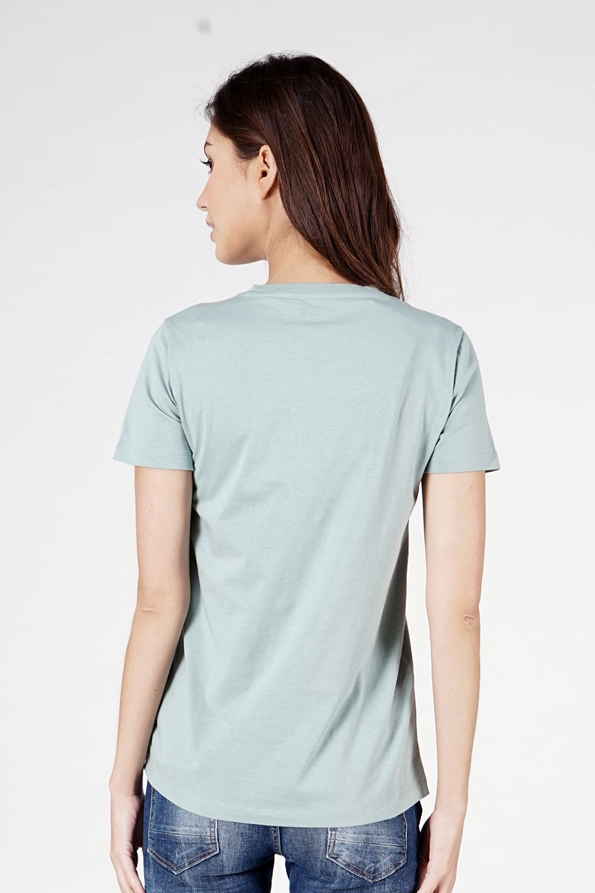T-Shirt Lengan Pendek Hour Light Green