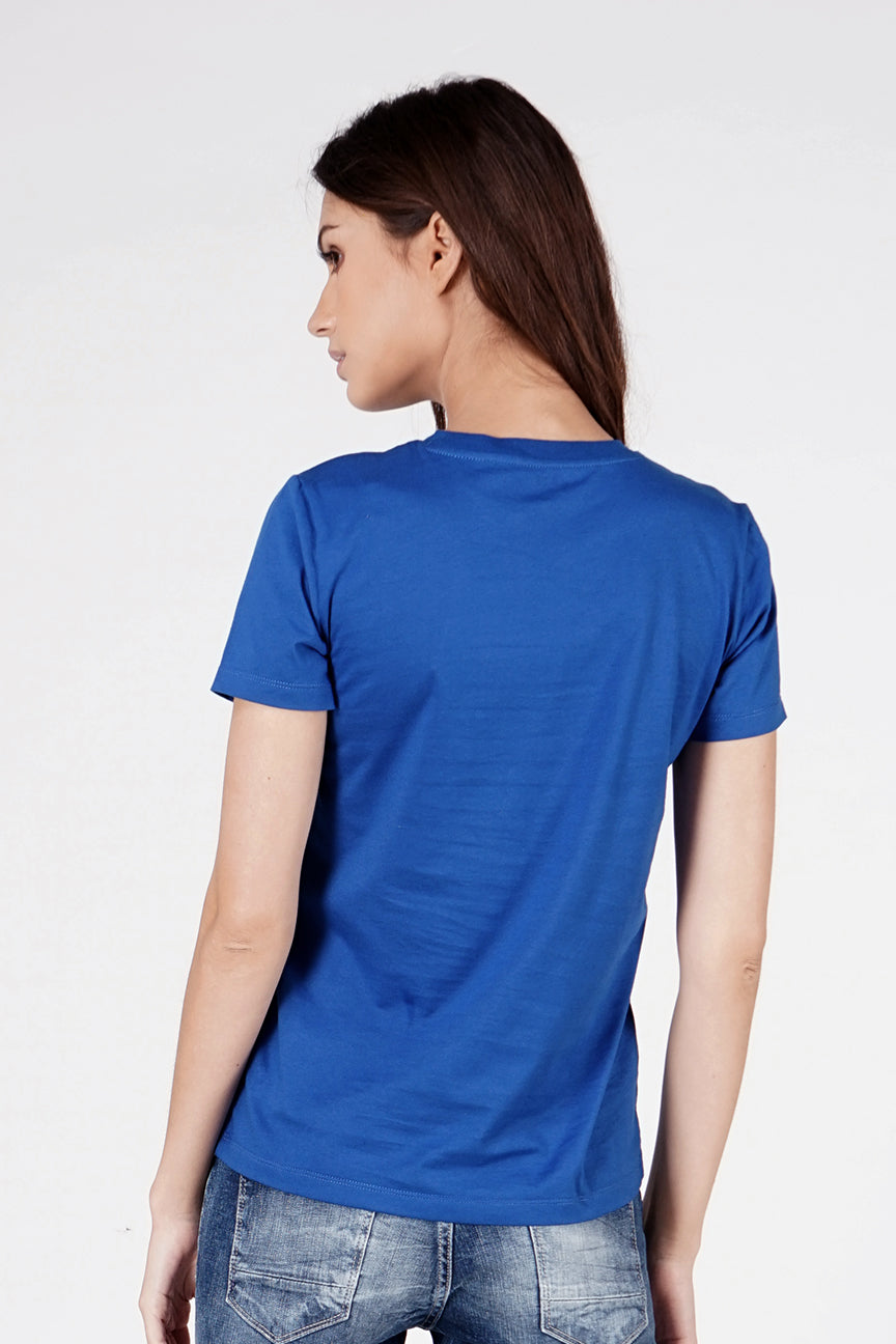 T-Shirt Lengan Pendek Shaw Blue