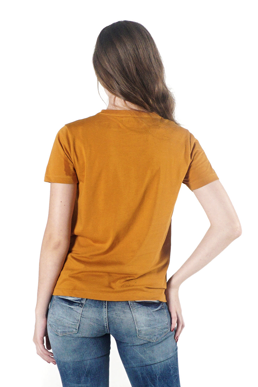 T-Shirt Lengan Pendek Wonder Dark Mustard