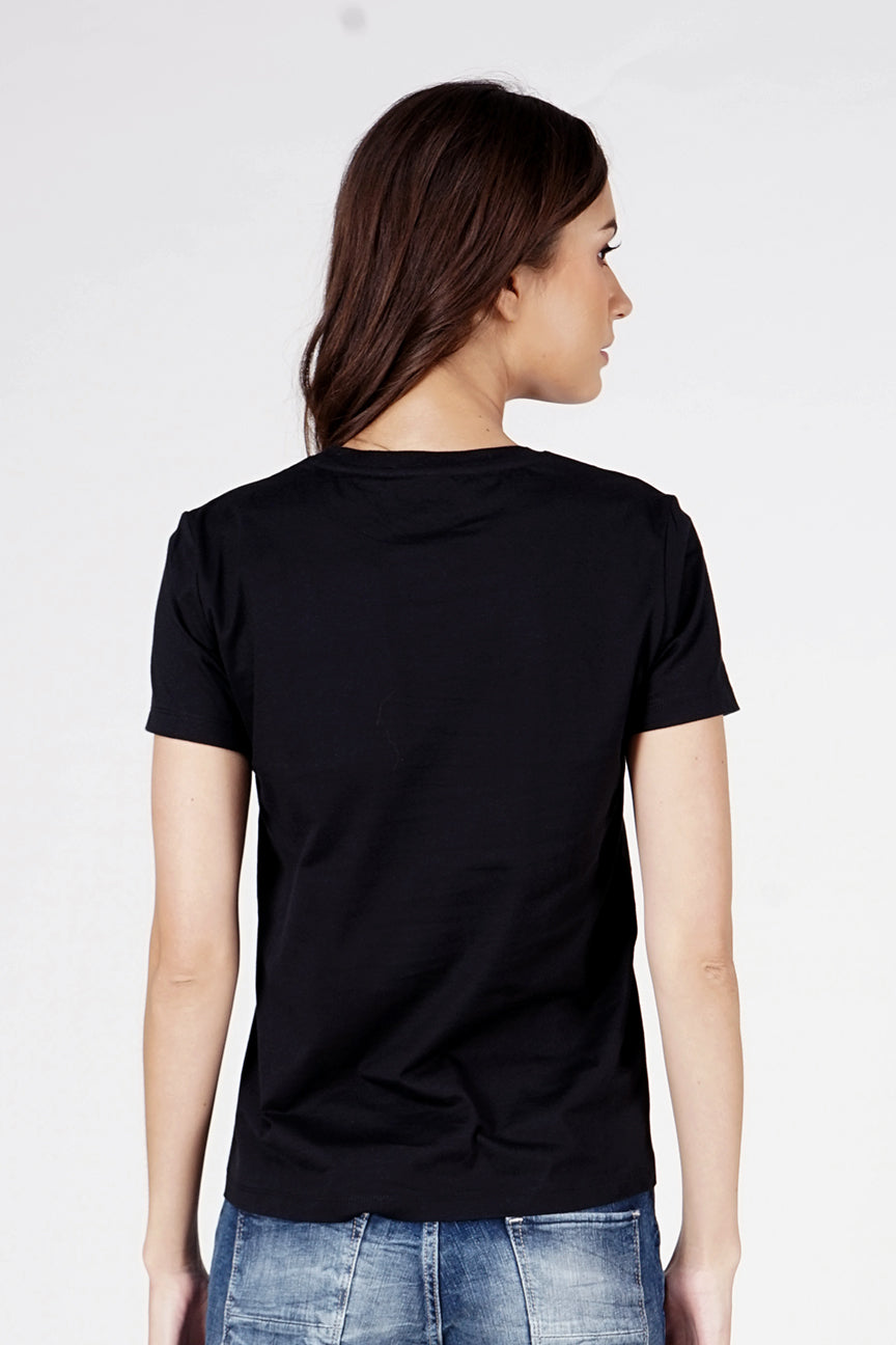 T-Shirt Lengan Pendek Note Black