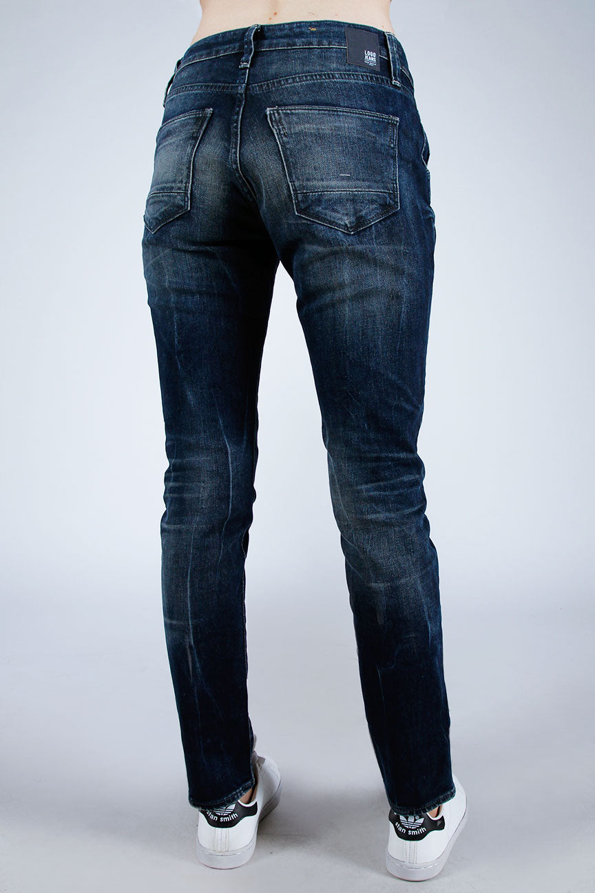 Jeans Skinny B4 Series Middle Waist Dark Blue