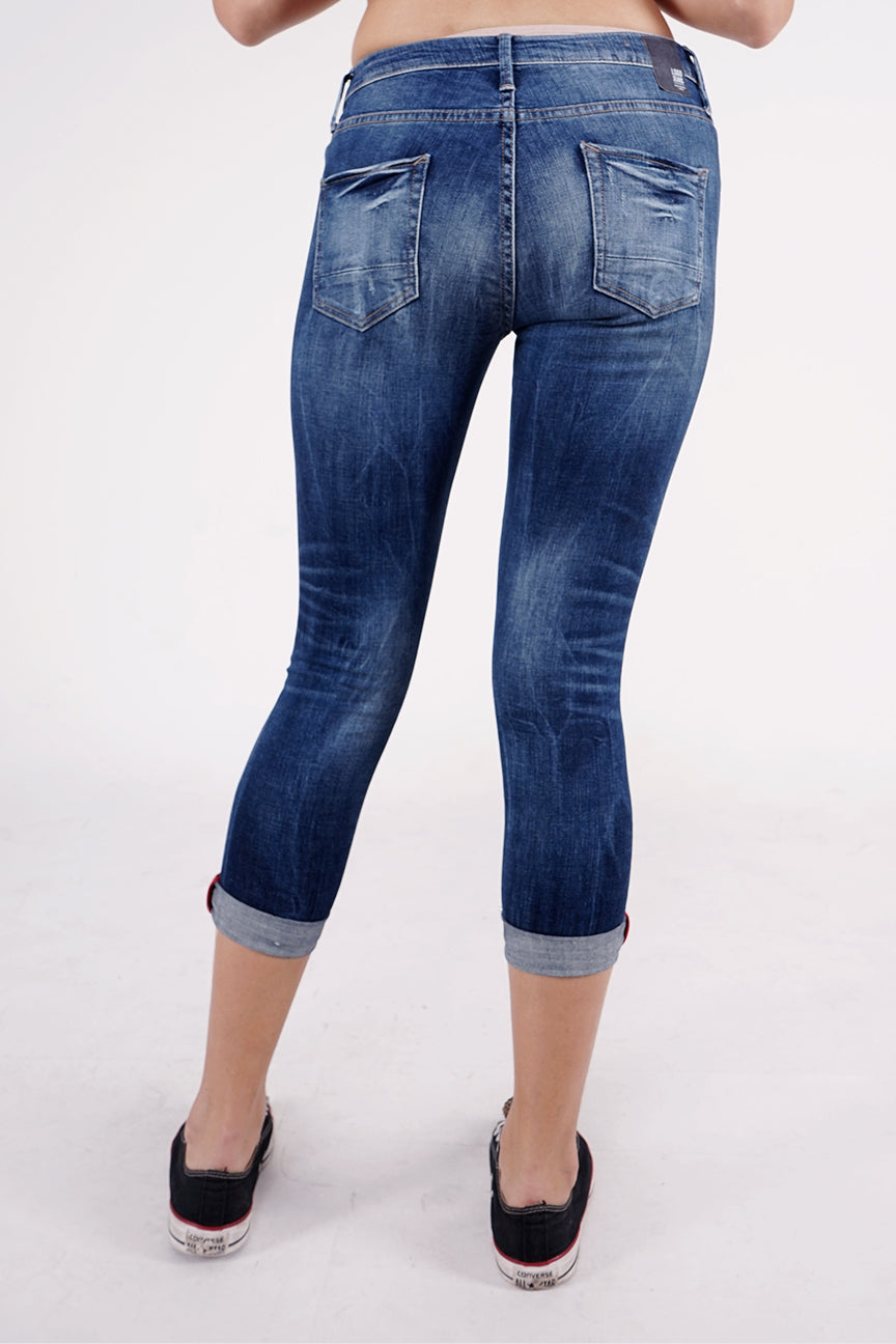 Jeans Skinny C4 Series Middle Waist Medium Blue