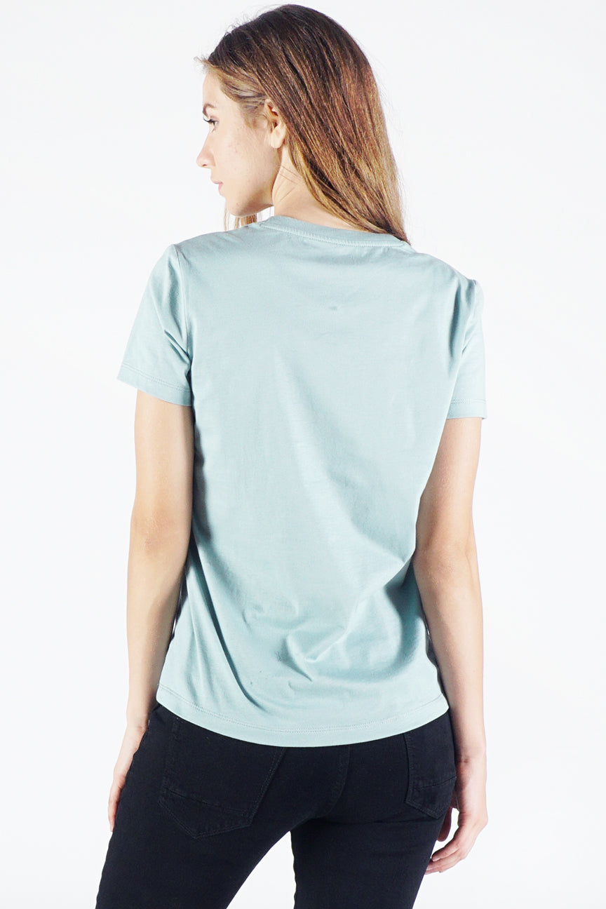 T-Shirt Lengan Pendek Music Light Green