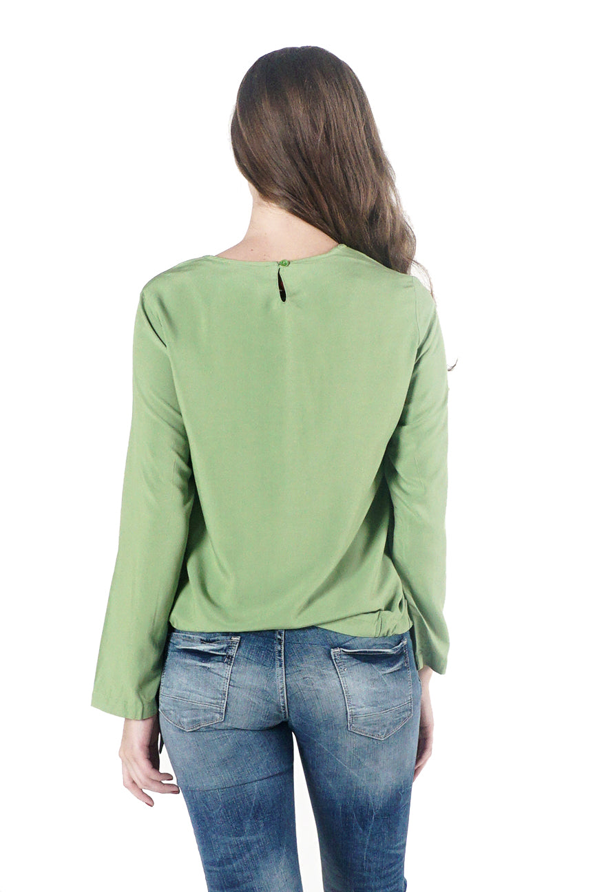 Kemeja Lengan Panjang Emory Green