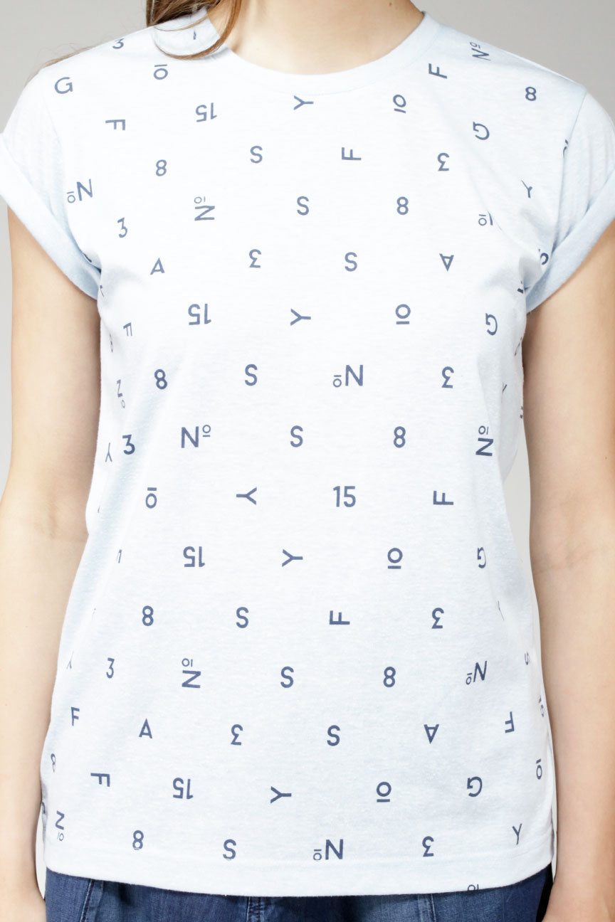 T-Shirt Lengan Pendek Jilo Babyblue