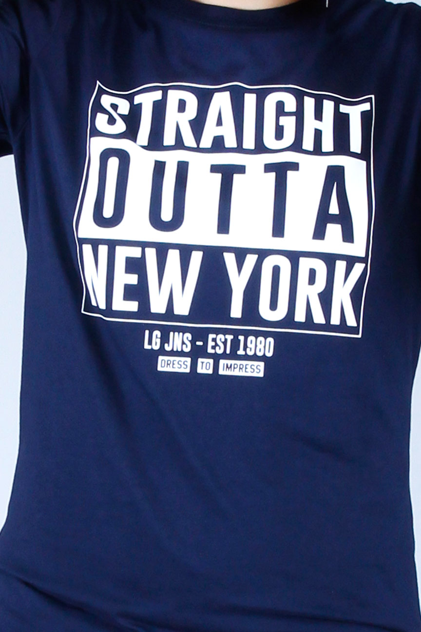 T-Shirt Lengan Pendek Out Navy